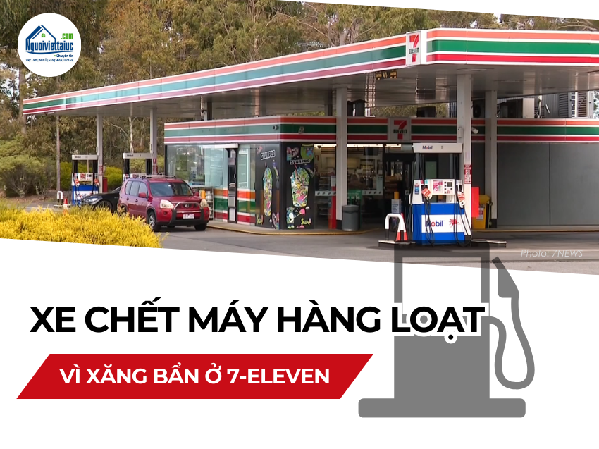 Melbourne - Xe chết máy hàng loạt vì xăng bẩn tại cây xăng 7-Eleven